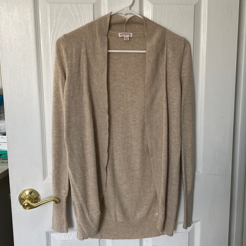 Merona Tan Cardigan -Size XS